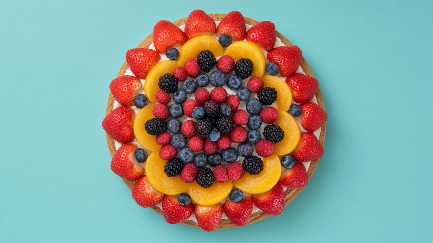 Fresh fruit tart dessert